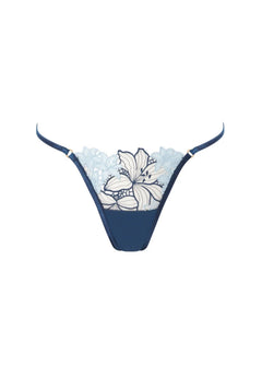 Bluebella Calantha Panty (Navy Peony / Ice Water Blue) | Avec Amour Luxury Lingerie