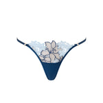 Bluebella Calantha Thong (Navy Peony / Ice Water Blue) | Avec Amour Luxury Lingerie
