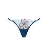 Bluebella Calantha Thong (Navy Peony / Ice Water Blue) | Avec Amour Luxury Lingerie