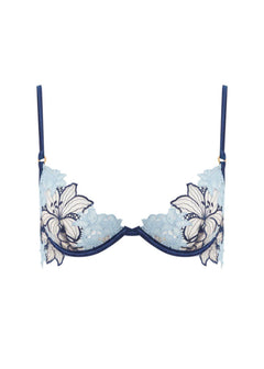 Bluebella Calantha Wired Bra (Navy Peony / Ice Water Blue) | Avec Amour Luxury Lingerie