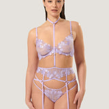 Bluebella Colette Suspender Thigh Harness (Purple Rose) | Avec Amour Sexy Lingerie