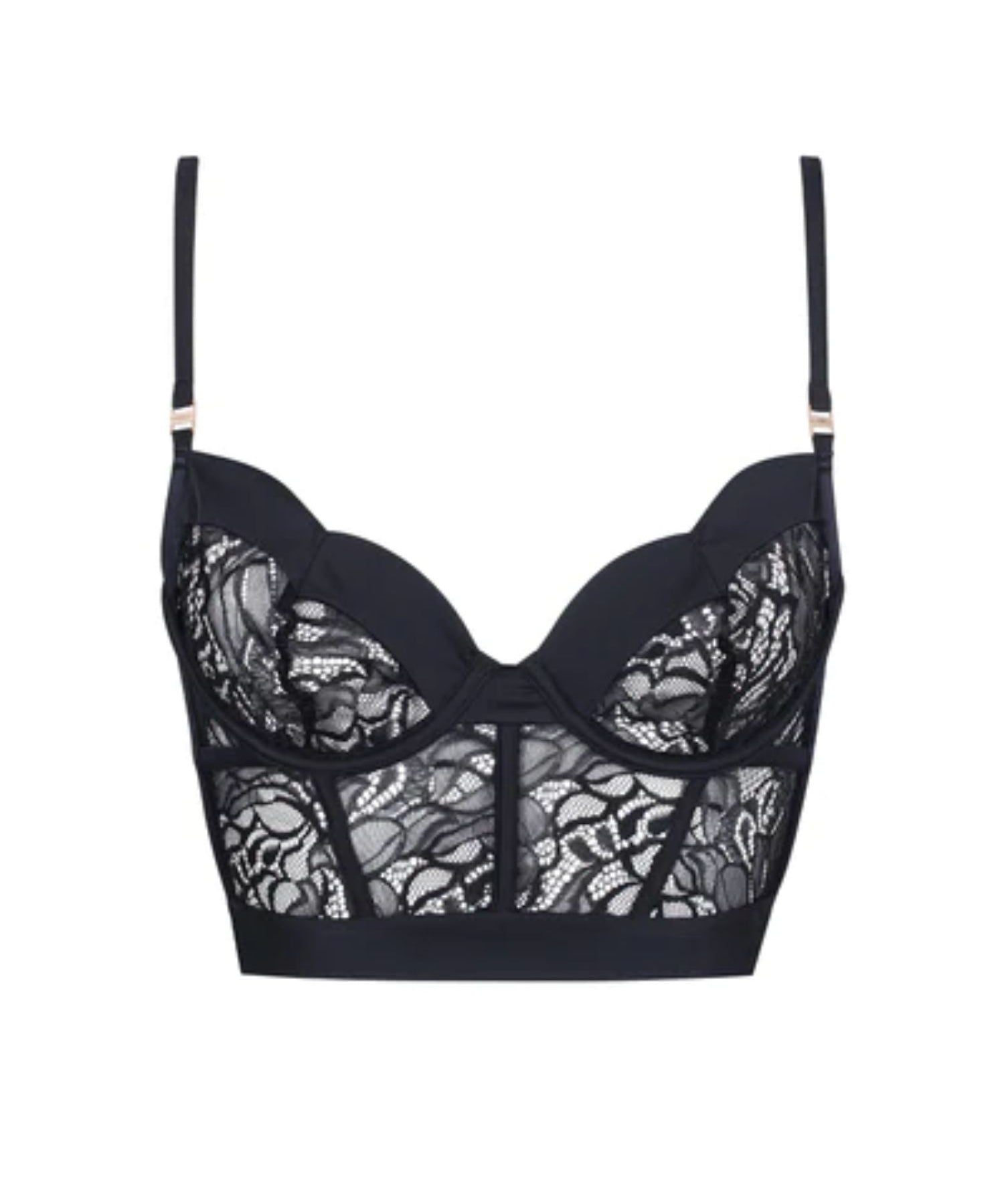 Bluebella Eleanora Wired Bustier (Black) | Avec Amour Sexy Lingerie
