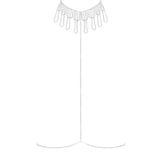 Bluebella Estelle Diamante Harness (Silver) | Avec Amour Lingerie