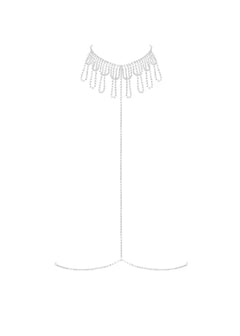 Bluebella Estelle Diamante Harness (Silver) | Avec Amour Lingerie