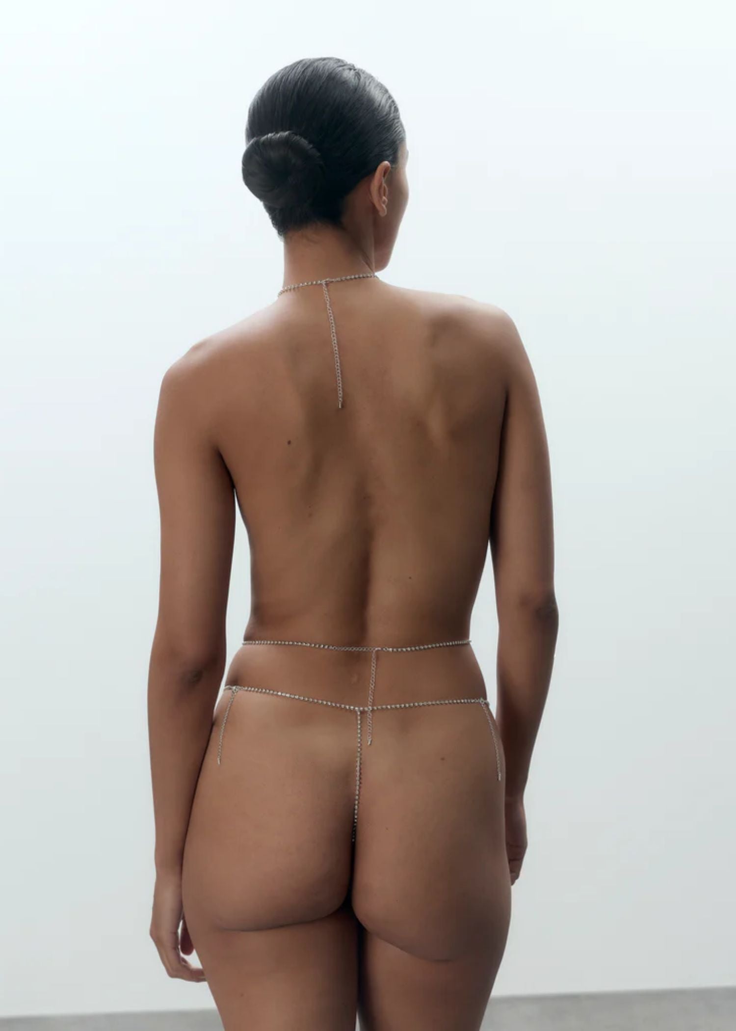 Bluebella Estelle Diamante Harness (Silver) | Avec Amour Lingerie