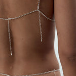 Bluebella Estelle Diamante Harness (Silver) | Avec Amour Lingerie