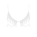 Bluebella Estelle Diamante Open Bra (Silver) | Avec Amour Lingerie