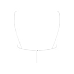 Bluebella Estelle Diamante Open Bra (Silver) | Avec Amour Lingerie