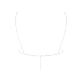 Bluebella Estelle Diamante Open Bra (Silver) | Avec Amour Lingerie