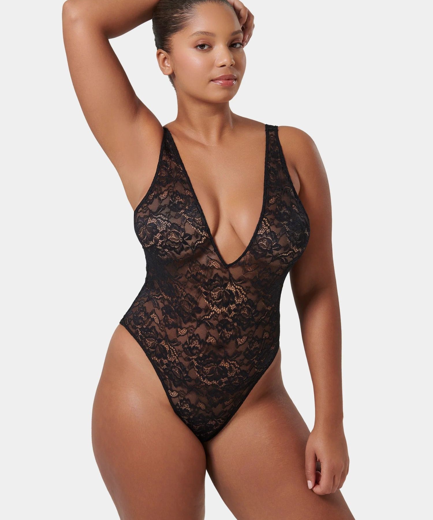 Bluebella Fallon Soft Bodysuit (Black) | Avec Amour Lingerie