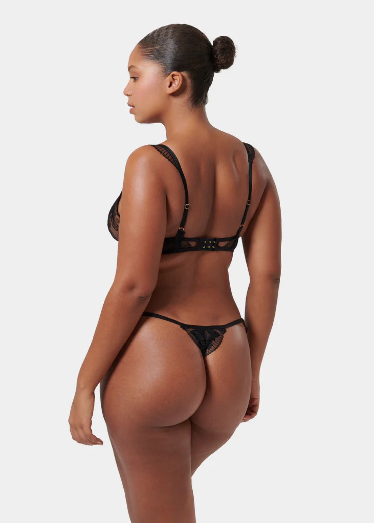 Bluebella Gabriella Thong (Black) | Avec Amour Lingerie