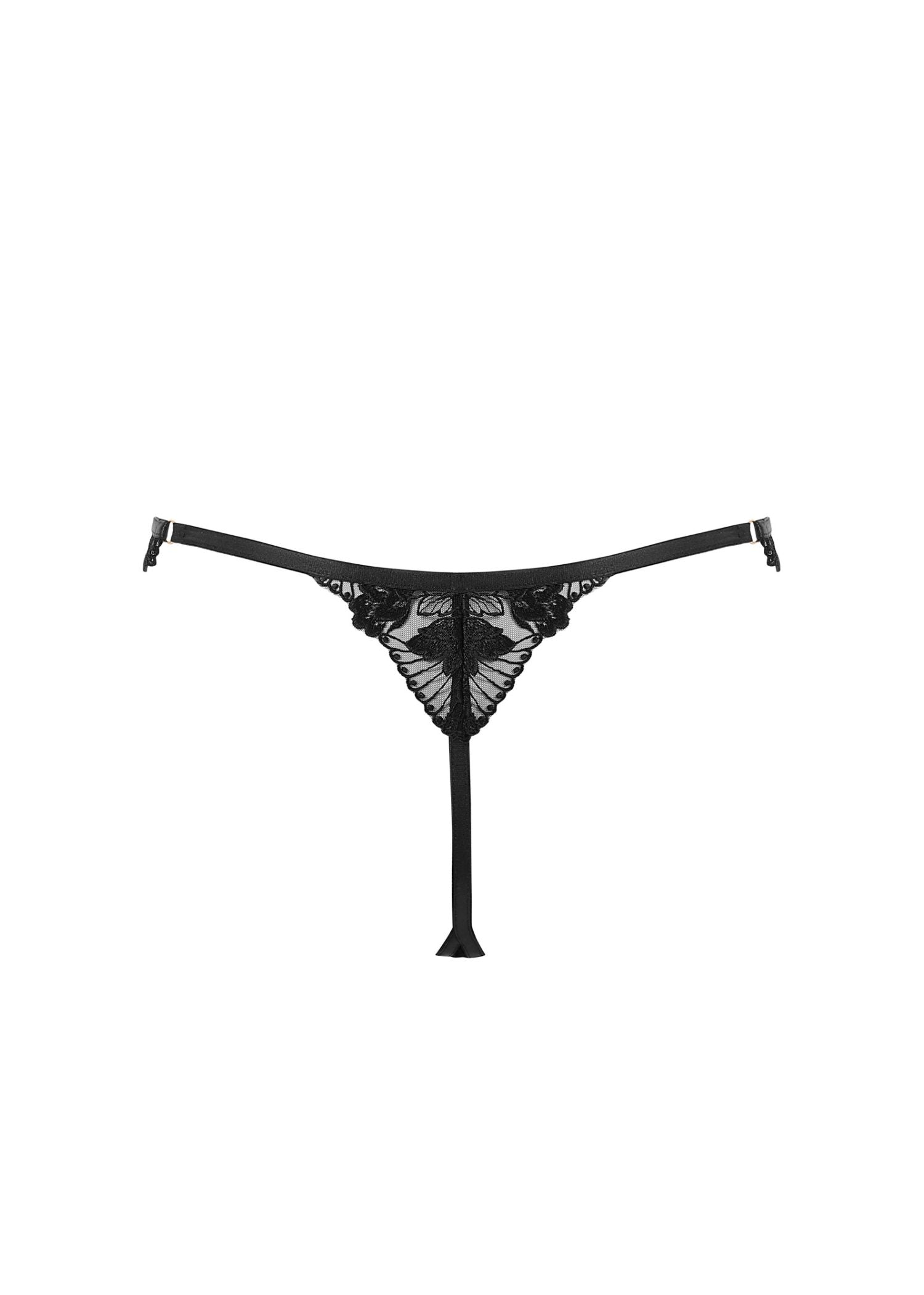 Bluebella Gabriella Thong (Black) | Avec Amour Lingerie