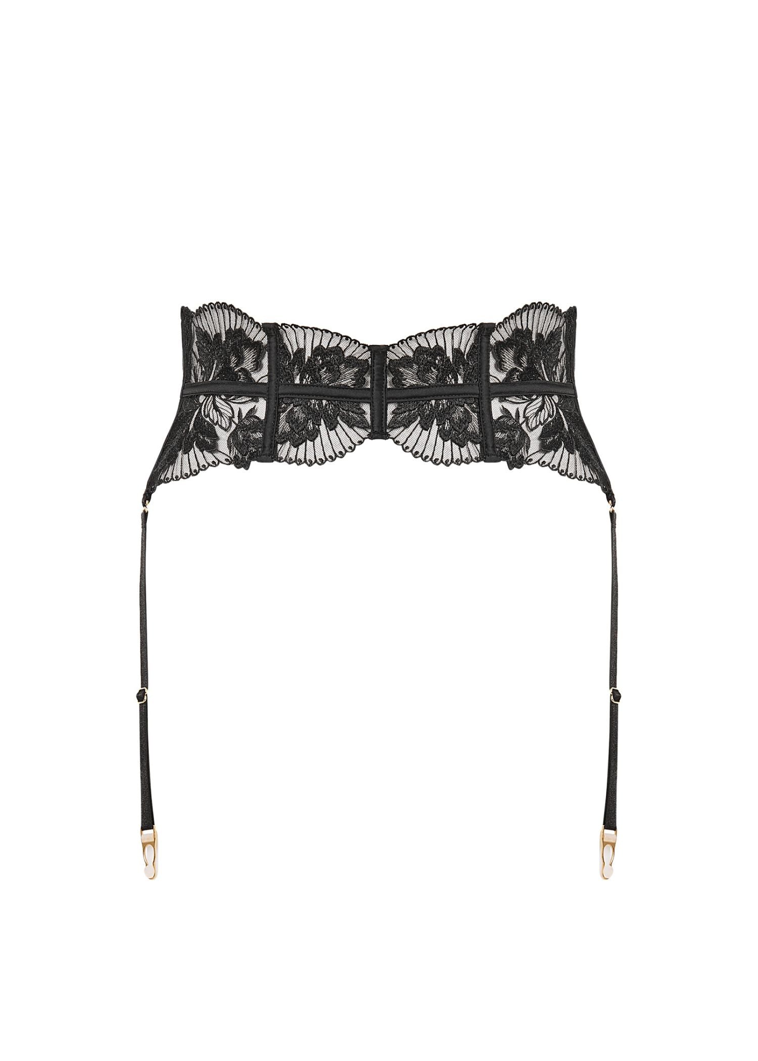 Bluebella Gabriella Waspie Suspender (Black) | Avec Amour Lingerie