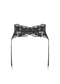 Bluebella Gabriella Waspie Suspender (Black) | Avec Amour Lingerie