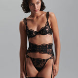 Bluebella Gabriella Waspie Suspender (Black) | Avec Amour Lingerie