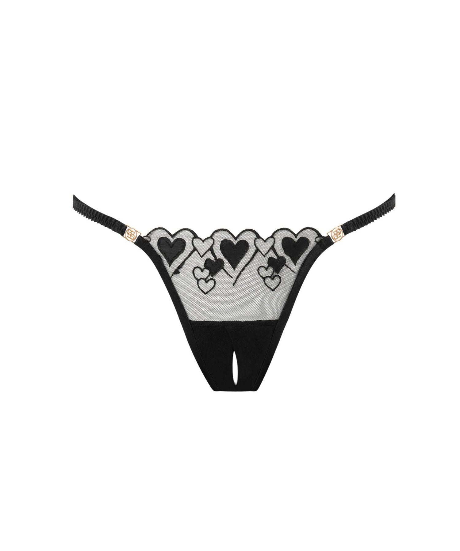 Bluebella Harlow Open Panty (Black) | Avec Amour Lingerie