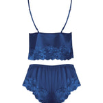 Bluebella Isabella Luxury Satin Cami and Short Set (Navy Blue)