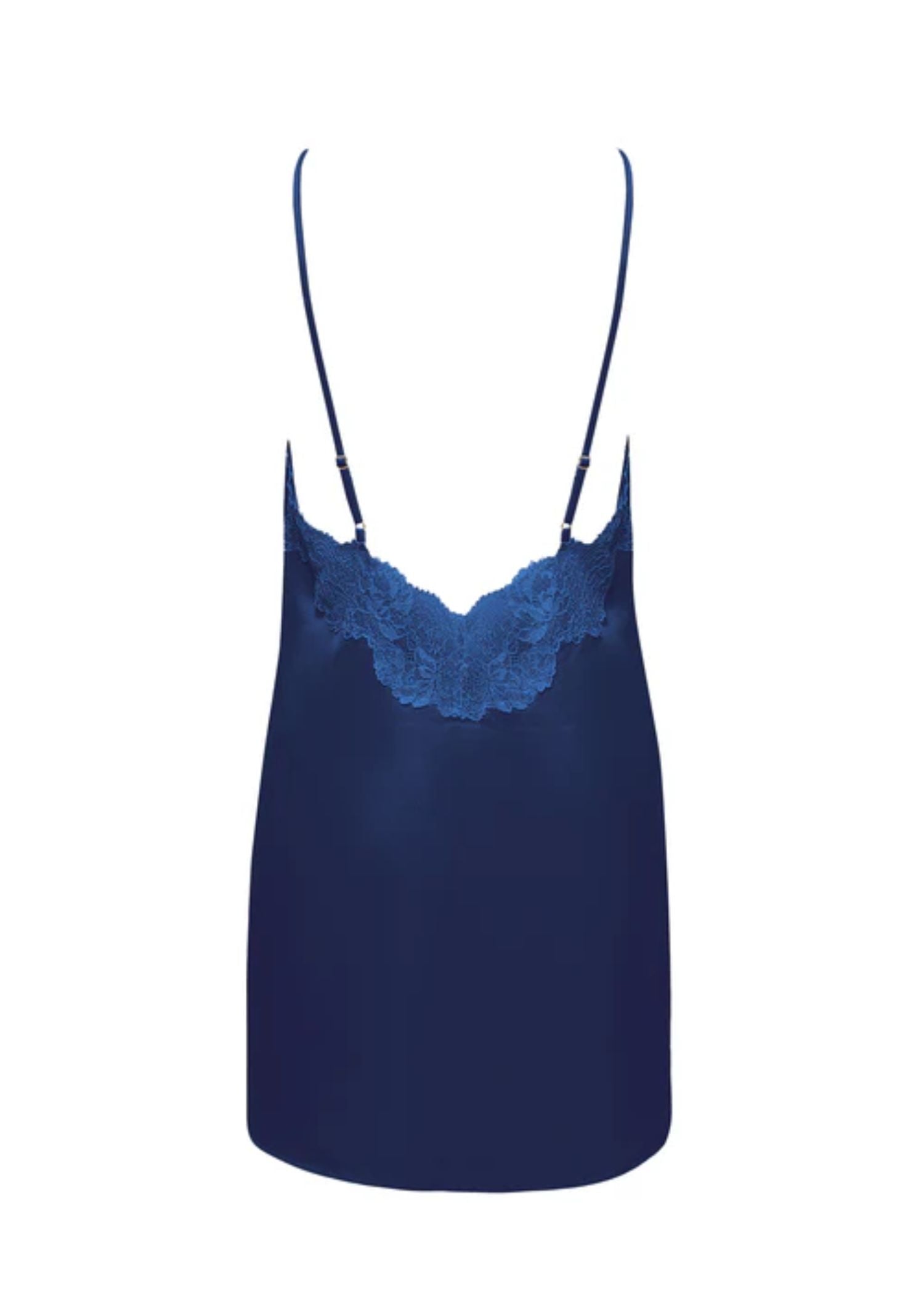 Bluebella Isabella Luxury Satin Short Chemise (Navy Blue)