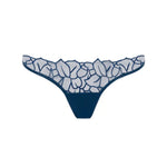 Bluebella Laurel Leaf Embroidered Panty (Navy Blue)