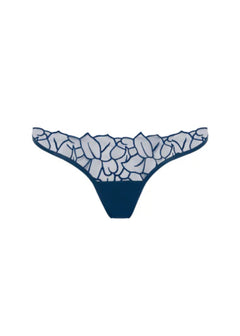 Bluebella Laurel Leaf Embroidered Panty (Navy Blue)