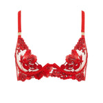 Bluebella Lavanya Longline Wired Bra (Red) | Avec Amour Lingerie