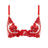 Bluebella Lavanya Longline Wired Bra (Red) | Avec Amour Lingerie