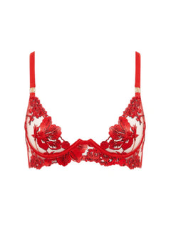 Bluebella Lavanya Longline Wired Bra (Red) | Avec Amour Lingerie
