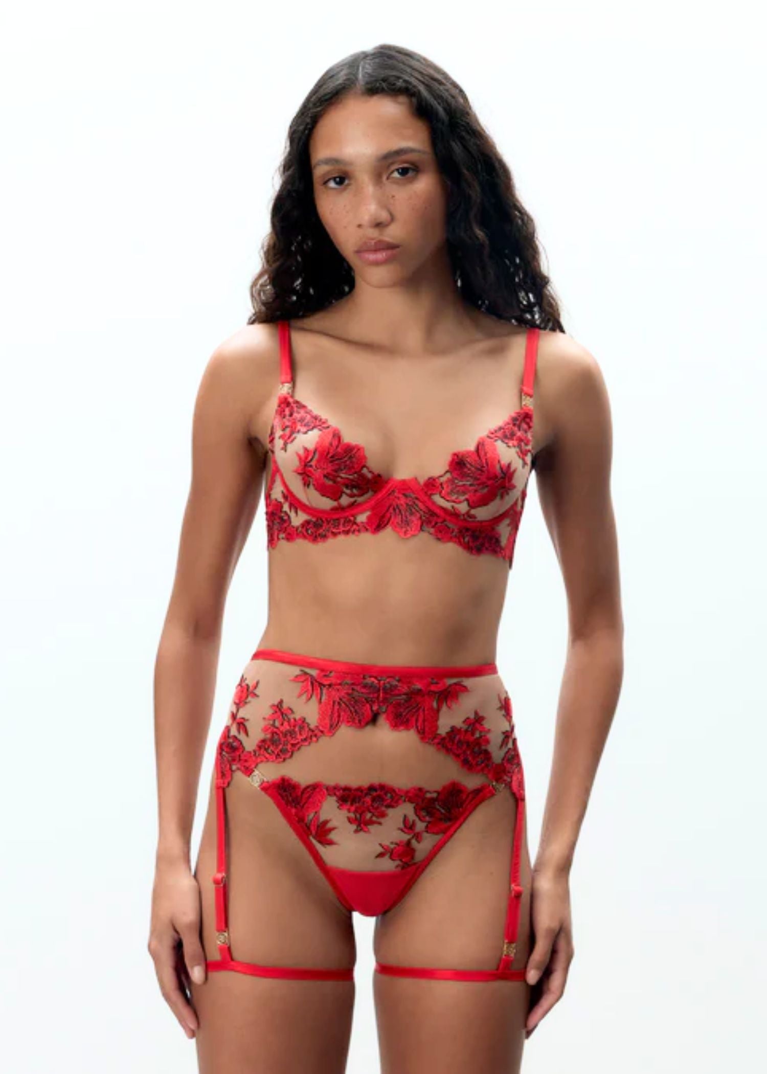 Bluebella Lavanya Thong (Red) | Avec Amour Lingerie
