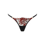 Bluebella Malina Thong (Black/Red) | Avec Amour Lingerie