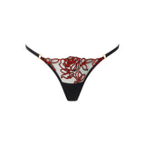 Bluebella Malina Thong (Black/Red) | Avec Amour Lingerie