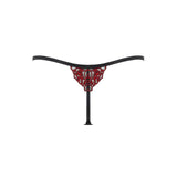 Bluebella Malina Thong (Black/Red) | Avec Amour Lingerie