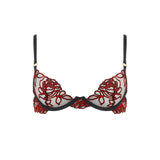 Bluebella Malina Wired Bra (Black/Red) | Avec Amour Lingerie