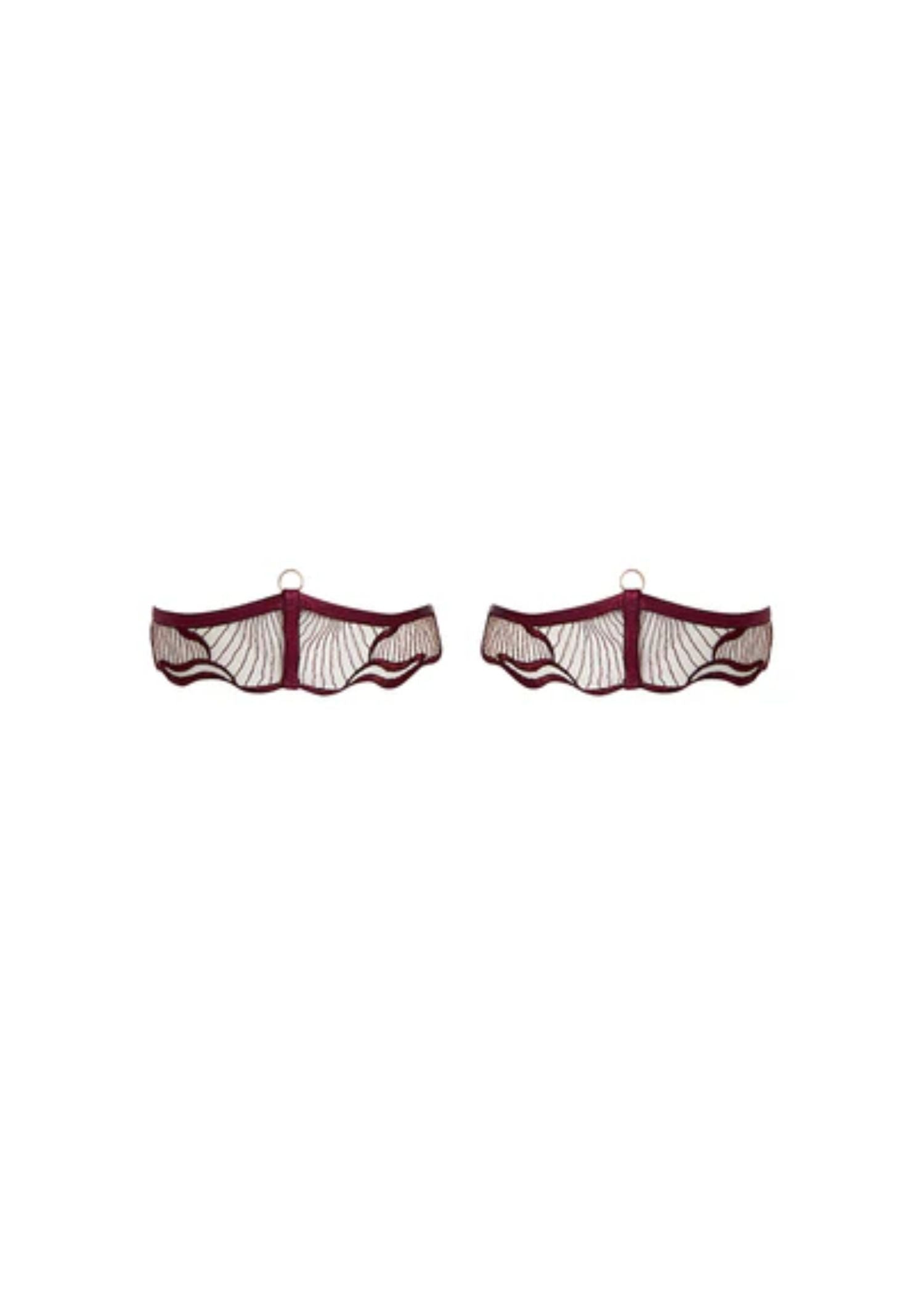 Bluebella Marabel Detachable Thigh Garter (Cherry Red) | Avec Amour Lingerie