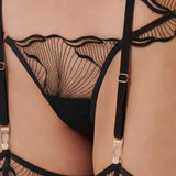 Marabel Detachable Thigh Garters (Black/Sheer)