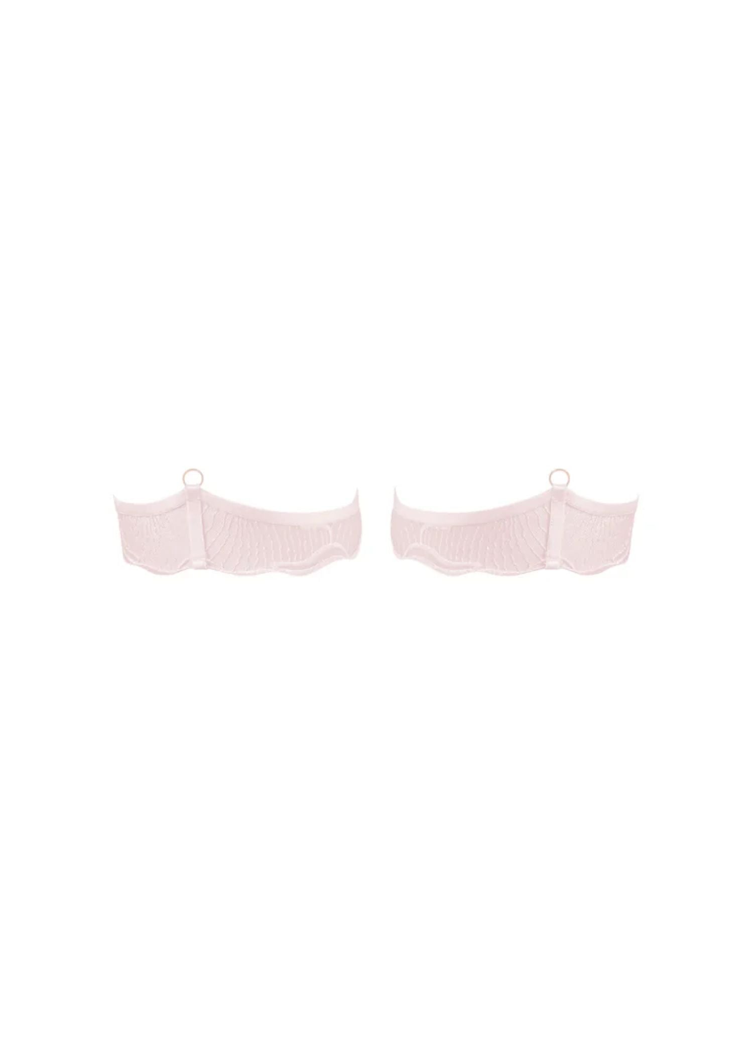 Bluebella Marabel Detachable Thigh Garters (Pearl Pink) | Avec Amour Luxury Lingerie