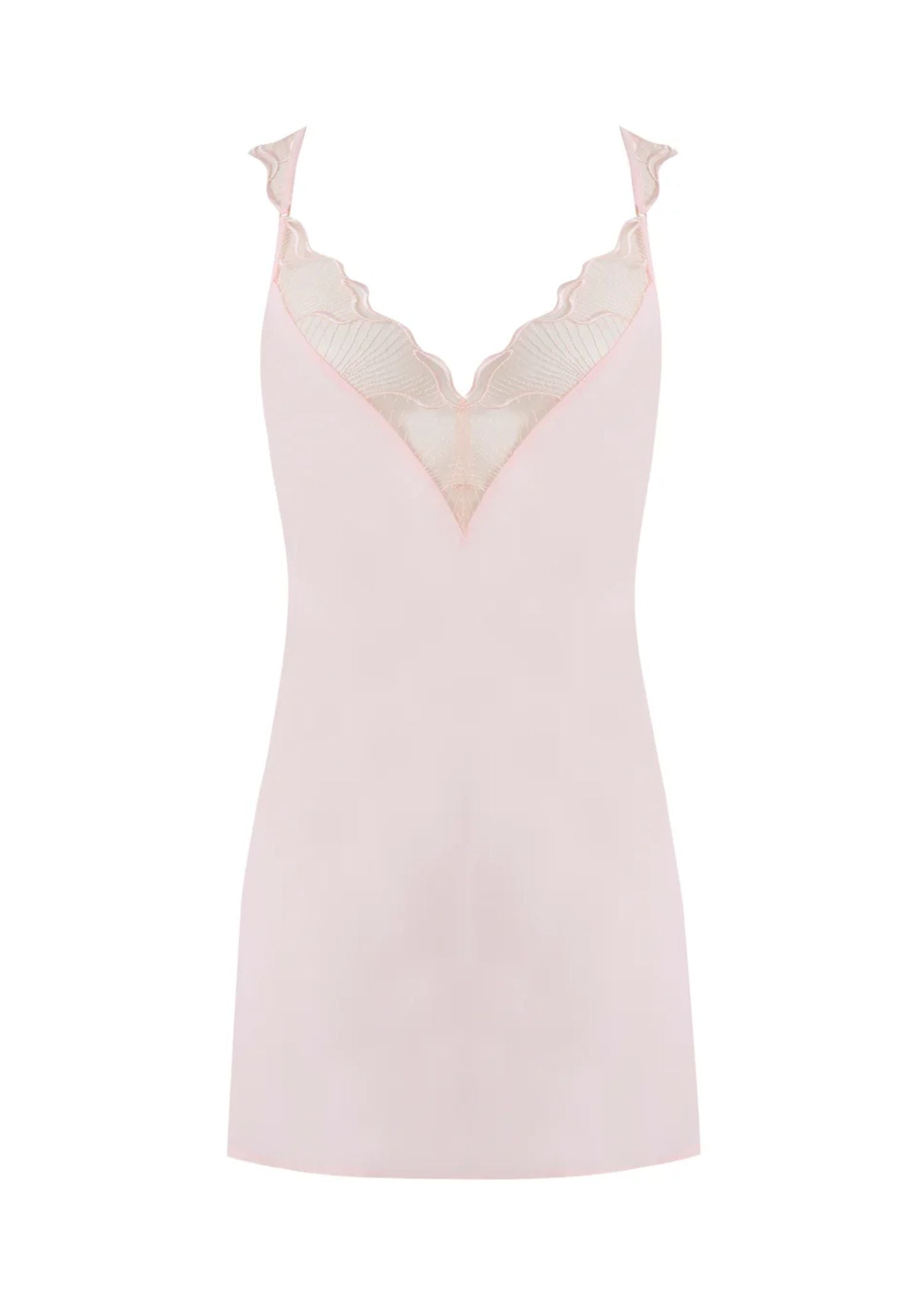 Bluebella Marabel Short Chemise (Pearl Pink) | Avec Amour Luxury Lingerie
