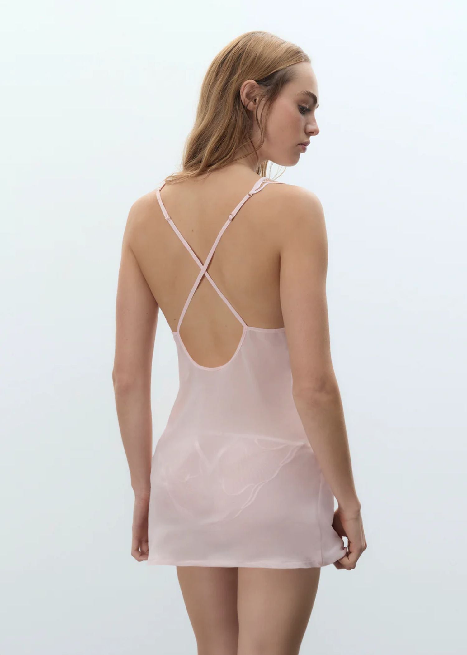 Bluebella Marabel Short Chemise (Pearl Pink) | Avec Amour Luxury Lingerie