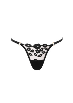 Bluebella Marian Thong (Black) | Avec Amour Lingerie