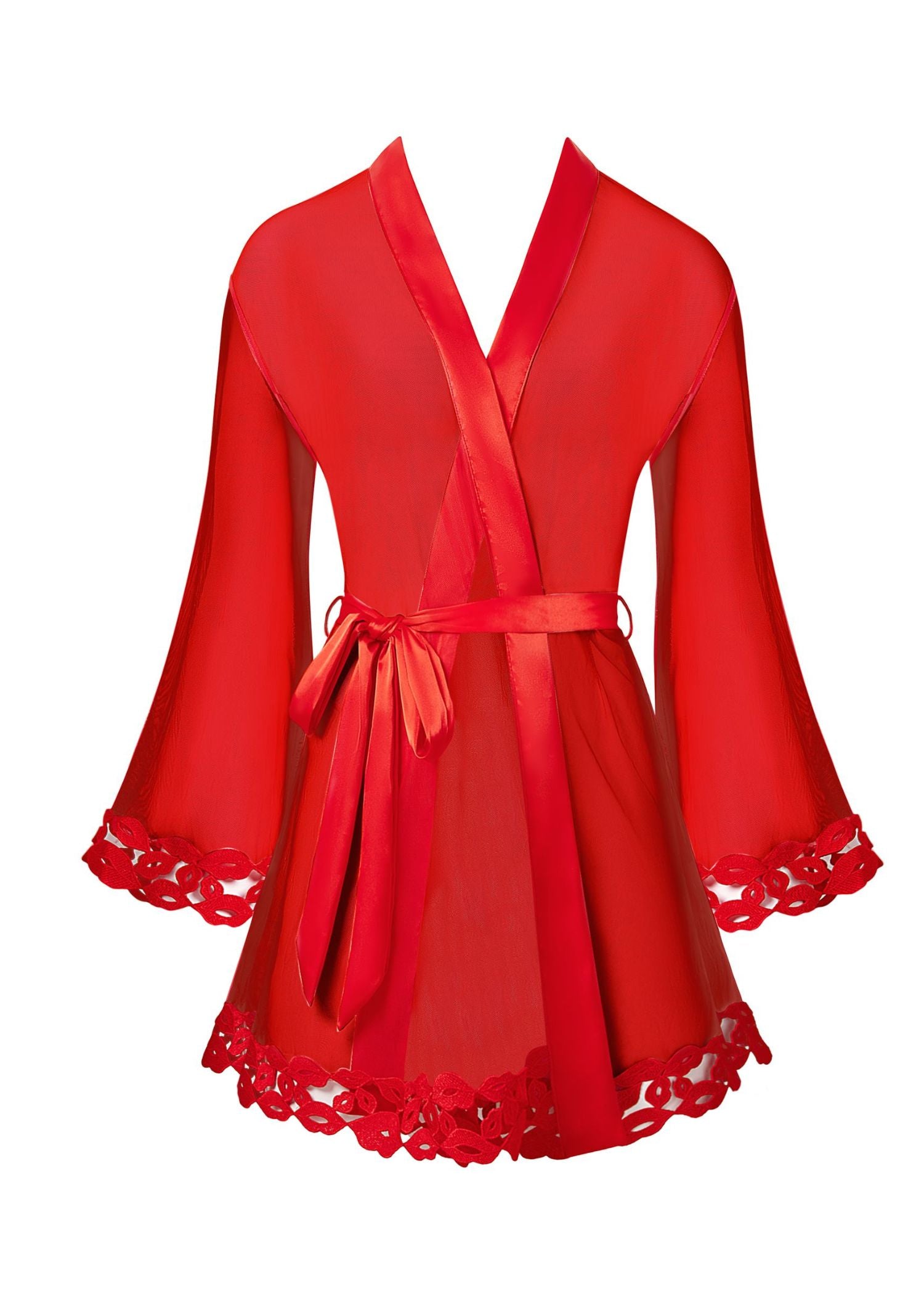 Bluebella Marian Kimono (Red) | Avec Amour Lingerie