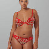 Bluebella MARIAN Panty (Tomato Red/Sheer) | Avec Amour Sexy Lingerie