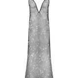 Bluebella Noor Sheer Mesh Long Chemise (Black) | Avec Amour Lingerie