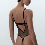 Bluebella Noor Wired Mesh Bodysuit (Black) | Avec Amour Lingerie
