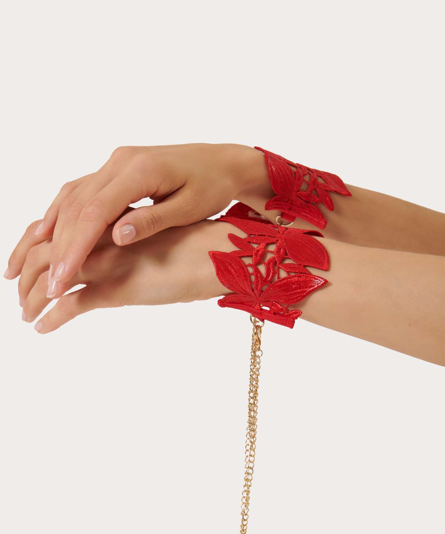 Bluebella Ophelia Handcuff (Red) | Avec Amour Lingerie