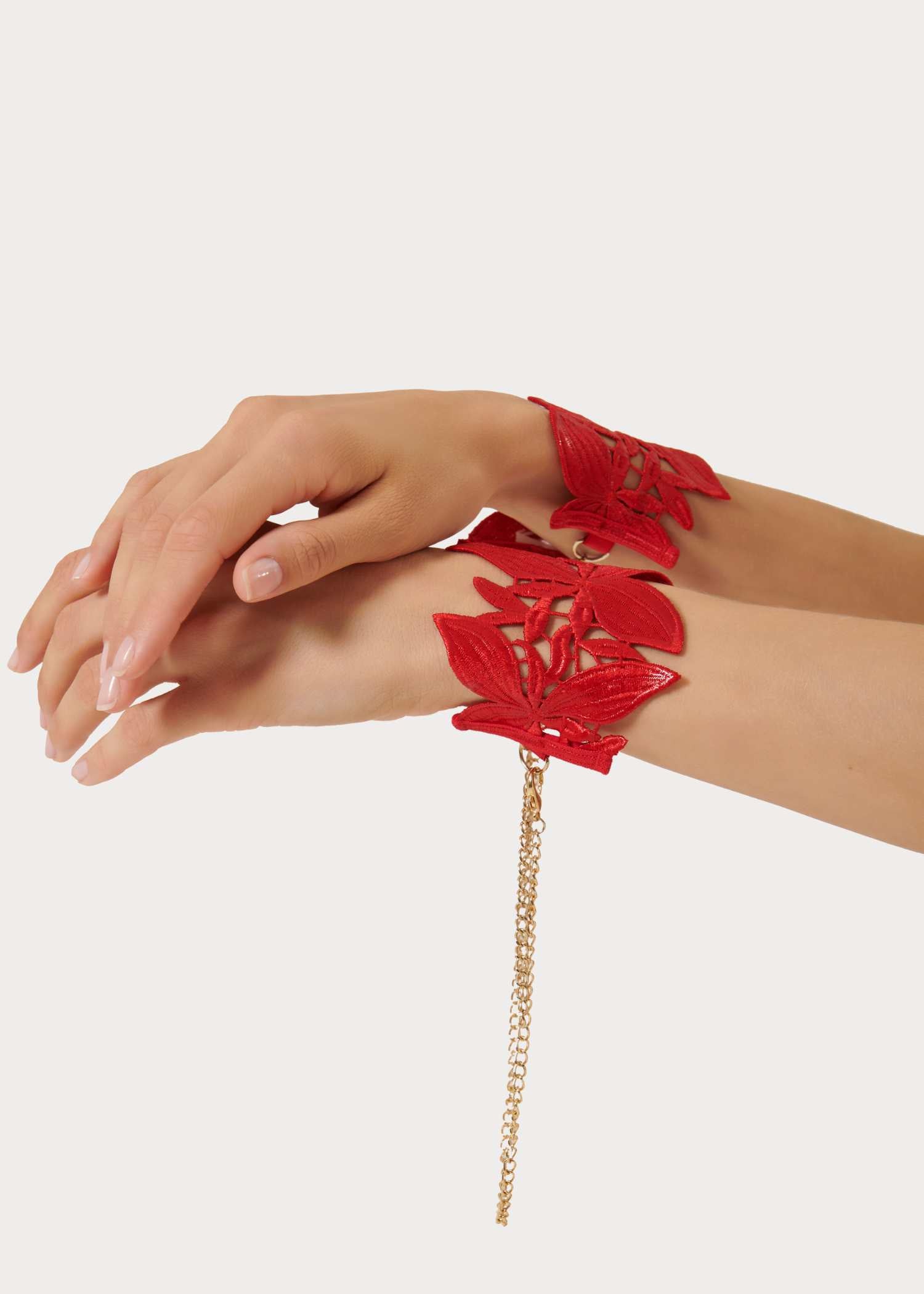 Bluebella Ophelia Handcuff (Red) | Avec Amour Lingerie