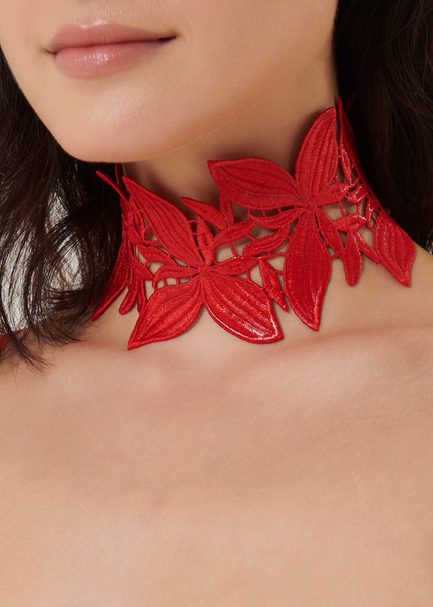 Bluebella Ophelia Choker (Red) | Avec Amour Lingerie