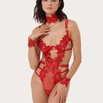 Bluebella Ophelia Wired Body (Red) | Avec Amour Lingerie