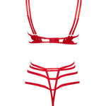 Bluebella Ophelia Wired Body (Red) | Avec Amour Lingerie