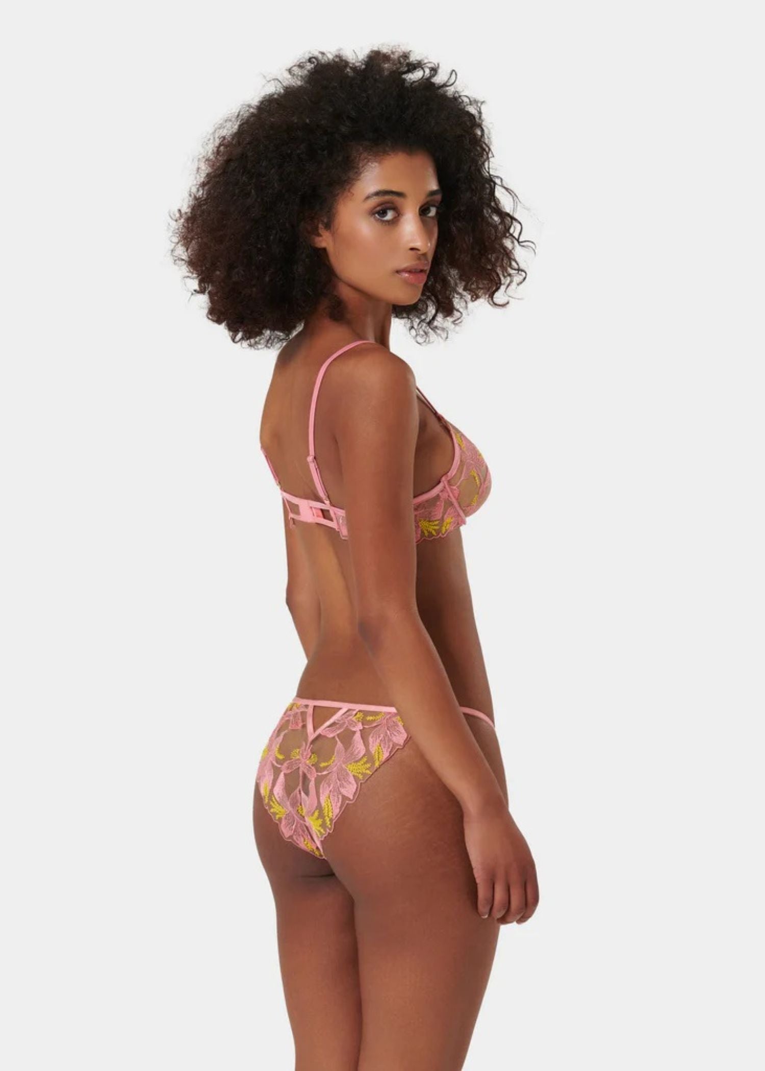 Bluebella Patrice Panty (Dianthus Pink/Blazing Yellow) | Avec Amour Lingerie