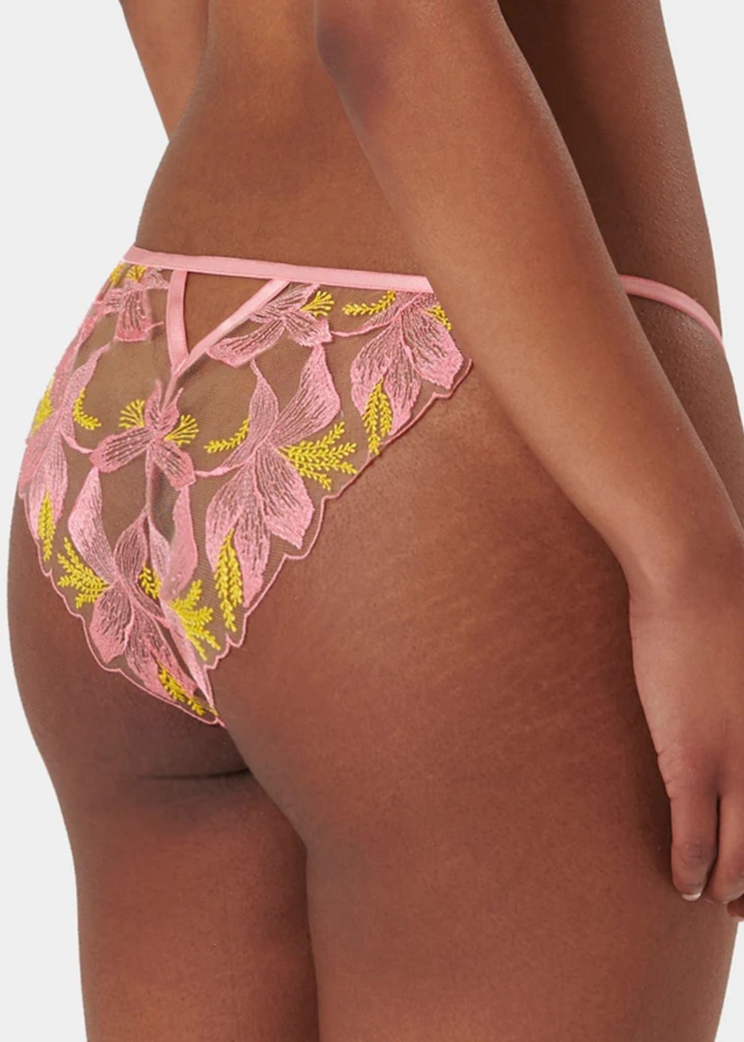 Bluebella Patrice Panty (Dianthus Pink/Blazing Yellow) | Avec Amour Lingerie