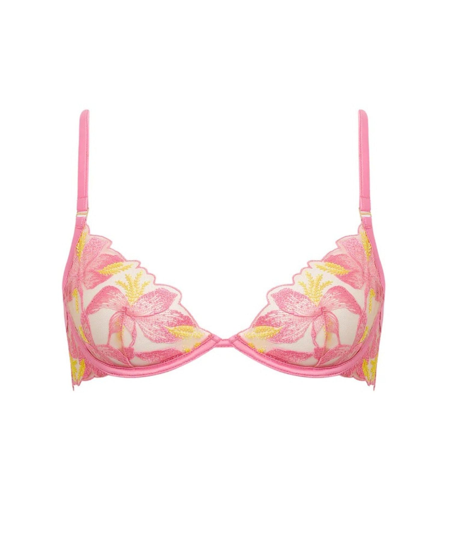 Bluebella Patrice Wired Bra (Dianthus Pink/Blazing Yellow) | Avec Amour Lingerie